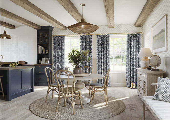 Plum Sketch, Misted - Made to Measure Curtains - Image 7